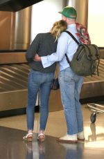 KIRSTEN DUNST and Jesse Plemons at LAX Airport in Los Angeles 03/24/2017