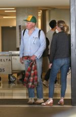 KIRSTEN DUNST and Jesse Plemons at LAX Airport in Los Angeles 03/24/2017