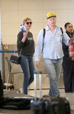 KIRSTEN DUNST and Jesse Plemons at LAX Airport in Los Angeles 03/24/2017