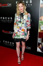 KIRSTEN DUNST at Focus Features Presentation at CinemaCon in Las Vegas 03/29/2017