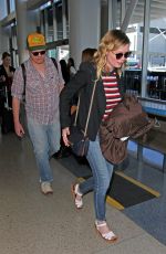 KIRSTEN DUNST at LAX Airport in Los Angeles 03/08/2017