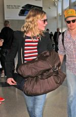 KIRSTEN DUNST at LAX Airport in Los Angeles 03/08/2017