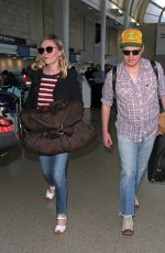 KIRSTEN DUNST at LAX Airport in Los Angeles 03/08/2017