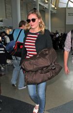KIRSTEN DUNST at LAX Airport in Los Angeles 03/08/2017