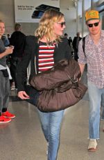 KIRSTEN DUNST at LAX Airport in Los Angeles 03/08/2017