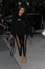 KOURTNEY KARDASHIAN Arrives at Staples Center in Los Angeles 03/19/2017