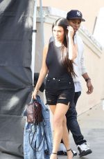 KOURTNEY KARDASHIAN in Black Shorts Out in Calabasas 03/18/2017