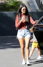 KOURTNEY KARDASHIAN in Denim Shorts Out in Los Angeles 03/11/2017