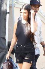 KOURTNEY KARDASHIAN in Shorts Out in Calabasas 03/18/2017