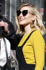 KRISTEN BELL Arrives at SiriusXM Studios in New York 03/22/2017
