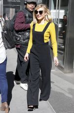 KRISTEN BELL Arrives at SiriusXM Studios in New York 03/22/2017