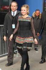 KRISTEN BELL Leaves Good Morning America in New York 03/24/2017