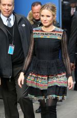 KRISTEN BELL Leaves Good Morning America in New York 03/24/2017
