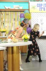 KRISTEN BELL on the Set of The Chew 03/24/2017