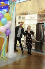 KRISTEN BELL on the Set of The Chew 03/24/2017