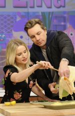 KRISTEN BELL on the Set of The Chew 03/24/2017