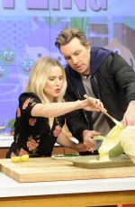 KRISTEN BELL on the Set of The Chew 03/24/2017