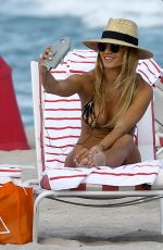 KRISTIN REED in Bikini at a Beach in Miami 02/28/2017