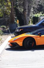 KYLIE JENNER Drive Her Lamborghini Aventador Out in Los Angeles 03/11/2017