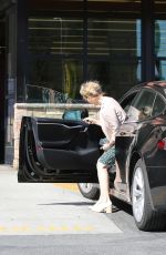 KYRA SEDGWICK Leaves Gelson