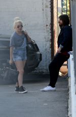 LADY GAGA Arrives at a Recording Studio in Los Angeles 03/11/2017