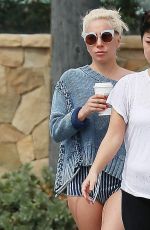 LADY GAGA Arrives at a Starbucks in Malibu 03/10/2017