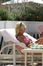 LADY VICTORIA HERVEY in Bikini at a Pool in Los Angeles 03/25/2017