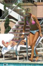 LADY VICTORIA HERVEY in Bikini at a Pool in Los Angeles 03/25/2017