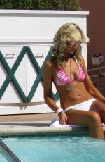 LADY VICTORIA HERVEY in Bikini at a Pool in Los Angeles 03/25/2017