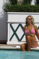 LADY VICTORIA HERVEY in Bikini at a Pool in Los Angeles 03/25/2017