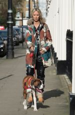 LADY VICTORIA HERVEY Walks Her Dog Out in Eaton Square 03/28/2017