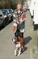 LADY VICTORIA HERVEY Walks Her Dog Out in Eaton Square 03/28/2017