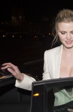 LARA STONE at LaPerouse Restaurant in Paris 03/07/2017
