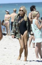 LAUREN FOSTER in Swimsuit on the Beach in Miami 03/20/2017