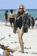 LAUREN FOSTER in Swimsuit on the Beach in Miami 03/20/2017