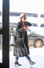 LEA MICHELE Arrives at Los Angeles International Airport 03/30/2017