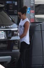 LEA MICHELE at a Gas Station in Brentwood 03/18/2017