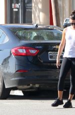 LEA MICHELE in Leggings Out in Los Angeles 03/16/2017