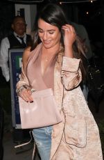 LEA MICHELE Leaves Gracias Madre Restaurant in West Hollywood 03/08/2017