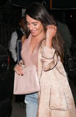 LEA MICHELE Leaves Gracias Madre Restaurant in West Hollywood 03/08/2017