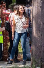 LEA MICHELE on the Set of Untitled City Mayor Comedy Project in Los Angeles 03/16/2017