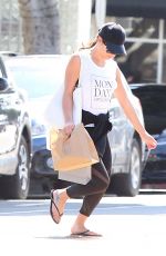 LEA MICHELE Out and About in Brentwood 03/27/2017