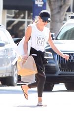 LEA MICHELE Out and About in Brentwood 03/27/2017