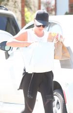 LEA MICHELE Out and About in Brentwood 03/27/2017