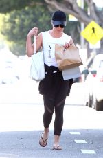 LEA MICHELE Out and About in Brentwood 03/27/2017
