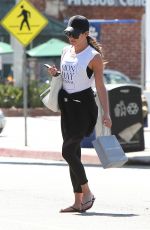 LEA MICHELE Out and About in Brentwood 03/27/2017