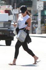 LEA MICHELE Out and About in Brentwood 03/27/2017