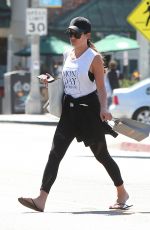 LEA MICHELE Out and About in Brentwood 03/27/2017