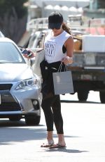LEA MICHELE Out and About in Brentwood 03/27/2017