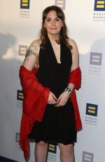 LENA DUNHAM at Human Rights Campaign Gala Dinner in Los Angeles 03/18/2017